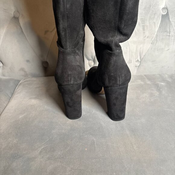 Sam Edelman Black Suede Knee High Block Heel Boots – Women’s Size 9.5 - Picture 9 of 10